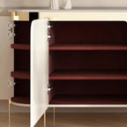 Multifunctional storage dining side cabinet Italian simple exquisite living room cabinet high foot design home furniture