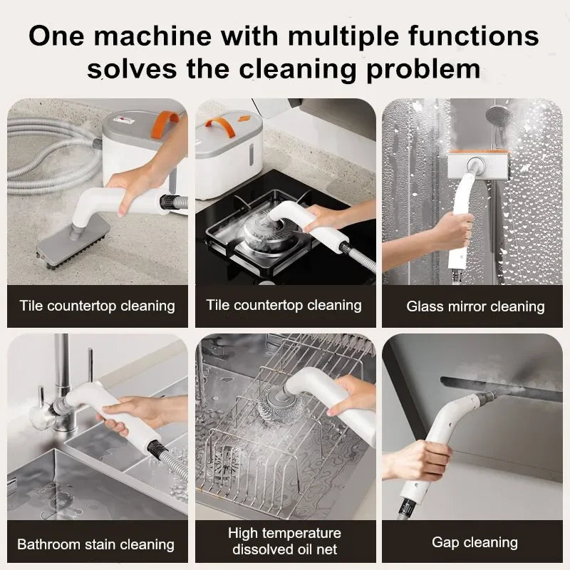 New Handheld High Temperature Steam Cleaner Kitchen Hood Cleaner for Deep Cleaning and Sanitising Electric Steam Cleaner