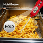 WENMEICE Kitchen Thermometer Digital Backlight Fast Reading Food Thermometer for Meat Cooking Fry Probe BBQ Oven Kitchen Tools