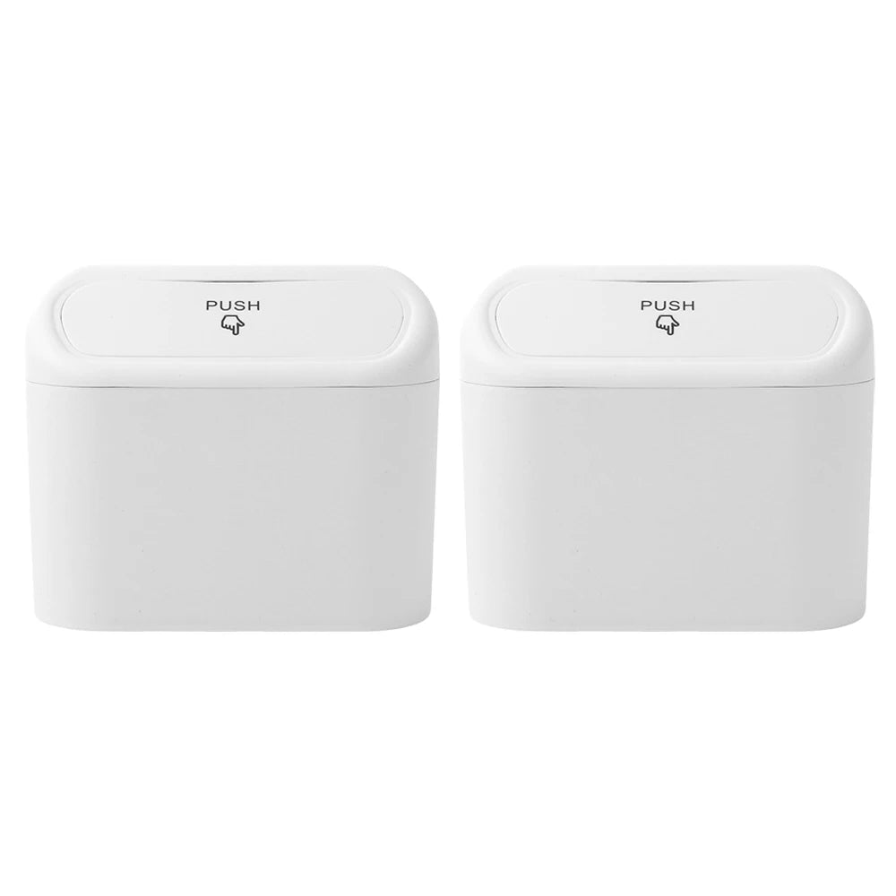 1L Car Interior Storage Case Trash Garbage Box Door Bin Push Can Mini Tray Dustbin Seat Clip Stand Holder Automotive Accessories