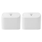 1L Car Interior Storage Case Trash Garbage Box Door Bin Push Can Mini Tray Dustbin Seat Clip Stand Holder Automotive Accessories