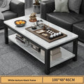 Tea table, living room, household, small apartment, next to sofa, office, marble patterned color tea table, tea table