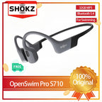 Newest Shokz OpenSwim Pro S710 Bone Conduction Wireless Bluetooth Earphone and MP3 Dual Mode IP68 Waterproof Bluetooth5.4