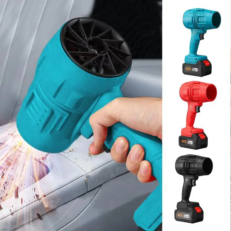 Cordless Air Blower Powerful Jet Fan Mini Turbo Fan Thrust Violent Leafs Duster Handheld Power 200 Mph Spray Dry Blower Fan
