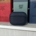 For AirPods Pro 3 Lychee Pattern Cowhide Leather Case for Airpods 4 3 2 1 Pro All-inclusive Earphone Protection Handmade Cover