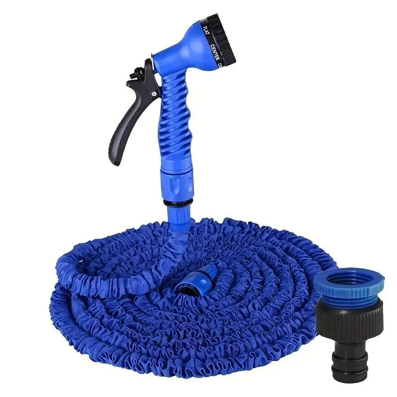 25FT-200FT Garden Hose Expandable Flexible Hose Courtyard Daily Irrigation Tool High Pressure Car Wash Clean Water Gun