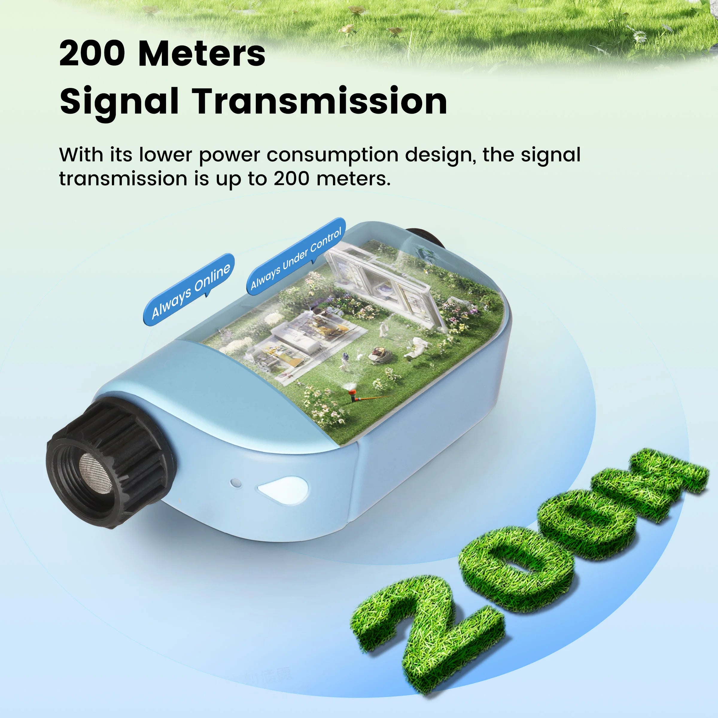 GIRIER Smart Water Timer WiFi Programmable Sprinkler Timer for Garden Hose Drip Irrigation System Support Tuya App No Hub Needed