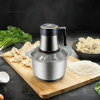 Electric Meat Grinder 5L Food Crusher Stainless Steel Multi Functional Vegetable Slicer Processor Chopper Kitchen Blender