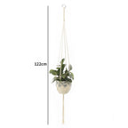 Handmade Macrame Plant Hanger Basket Flower Pot Balcony Hanging Decoration Knotted Lifting Rope Bohemian Style Home Garden Decor