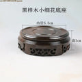 High Quality Miniature Wooden Round Base Figurines Vase Flower Pot Sorting Table Display Stand Tea Sets Pedestal Plant Shelves