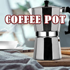 Moka Pot Italian Coffee Machine Espresso Aluminum Geyser Coffee Maker Kettle Latte Stove Classic Coffee Barista Accessories