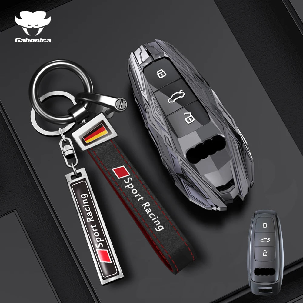 Alloy Car Key Case Cover Shell Fob For Audi A1 A3 Q2L Q3 S3 S5 S6 TT TTS Q7 Q5 A6 A4 A4L Q5L A5 A6L A7 A8 Q8 S4 S8 Accessories