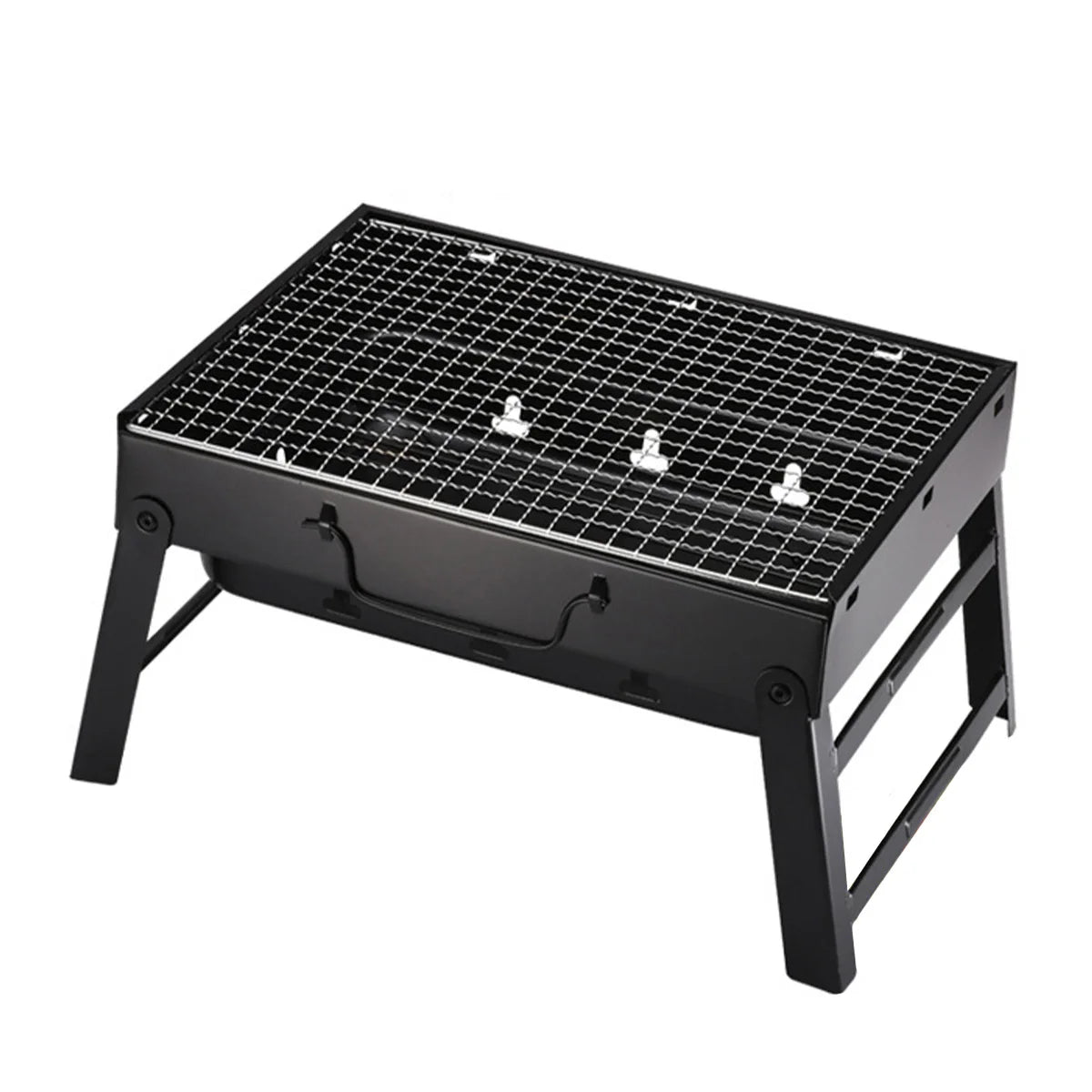 Portable Mini Charcoal BBQ Grill - Stainless Steel Tool Kit for Outdoor Cooking & Camping | AlluCanFind