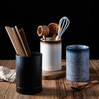 Japanese Ceramic Kitchen Restaurant Household Drain Chopsticks Storage Rack Chopsticks Box Creative Tableware Kitchen Supplies