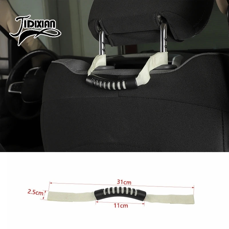 JIDIXIAN Car Seat Headrest Grab Handle for Jeep for Dodge for Ford F150 for Jimny for Chevrolet for GMC for Chrysler for 4Runner