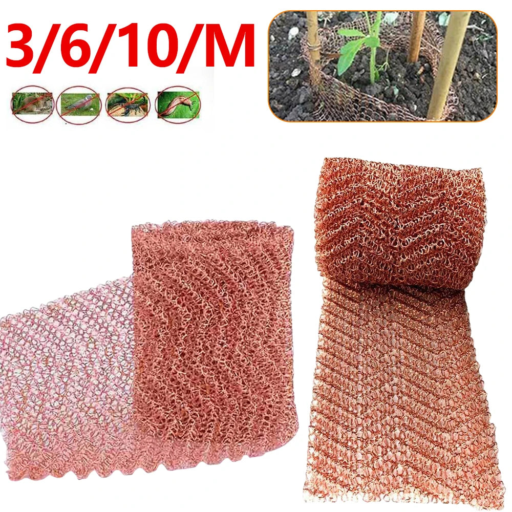 3/6/10/m Copper Wire Mesh Signal Shielding Net Anti-Snail Copper Wire Net Wire Pest & Rodent Net Copper Mesh Decor Garden Net