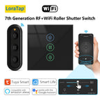 LoraTap Tuya Smart Life Roller Shutter Blinds Black Switch and Remote Percentage Control Timer Work with Google Assistant Alexa
