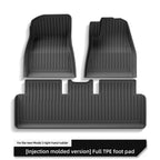 For Tesla Model 3 Highland Floor Mats 2024 Car Accessories TPE Waterproof Foot Pad Front Rear Trunk Mat Rear Seat Backrest Pad