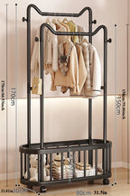 Household Clothes Hanger Floor-standing Bedroom Simple Clothes Hanger Clothes Rack Popular Coat Rack Clothes Hanger Storage