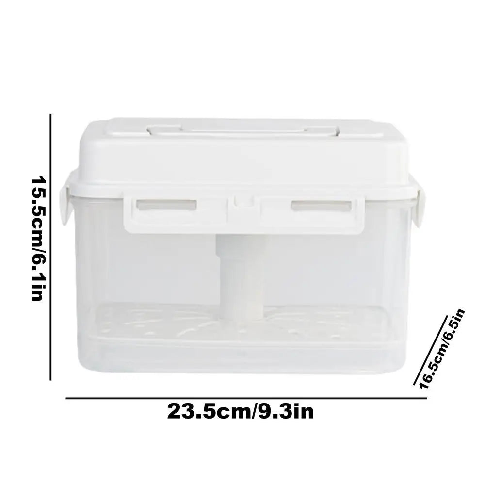 Pickle Storage Container with Strainer 4/5L Airtight Kimchi Box Fermentation Container with Handle and Lid Fermentation Storage