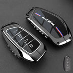 Leather Car Key Case Cover for Great Wall Haval H6 2024 H9 2024 H2 M6 Cool Dog Plus Owl Dragon MAX F7 F7X F7H H8 H3 Accessories