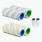 Rollers Brush Set for Karcher FC7 FC5 FC3D FC3 Cordless Hard Floor Cleanr, Multi-Surface Roller, Roller Brush Set for Kärcher FC