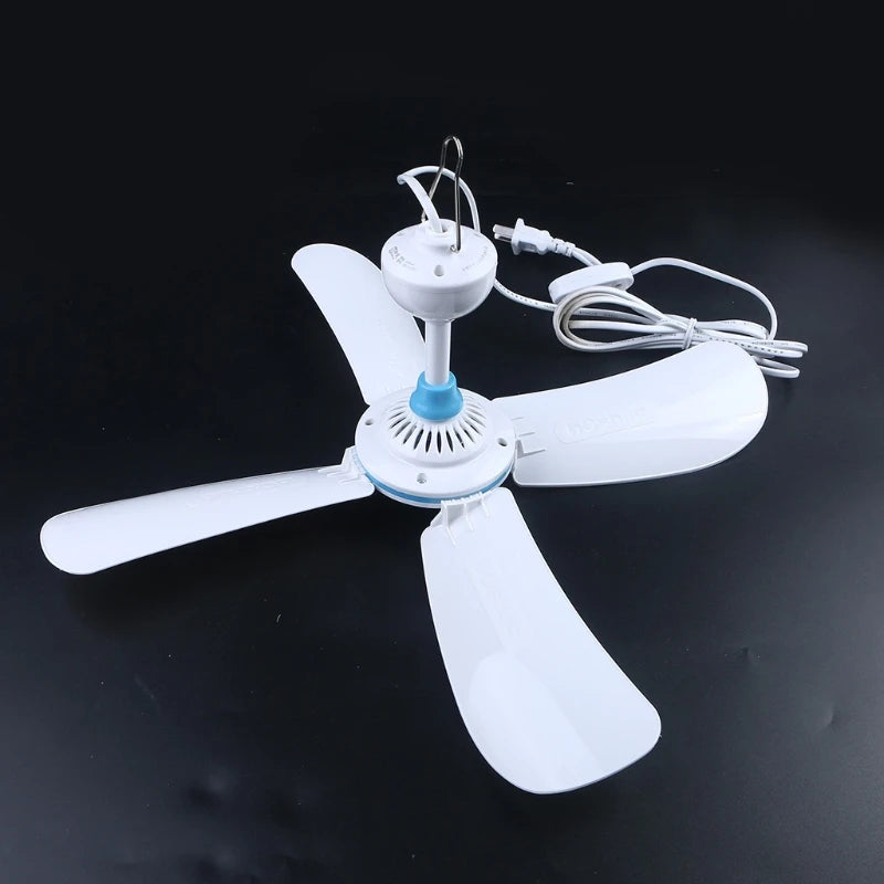 220V 8W 20W 4 Leaves 42/62/80/92cm Ceiling Fan One Gear mini Fan bedro