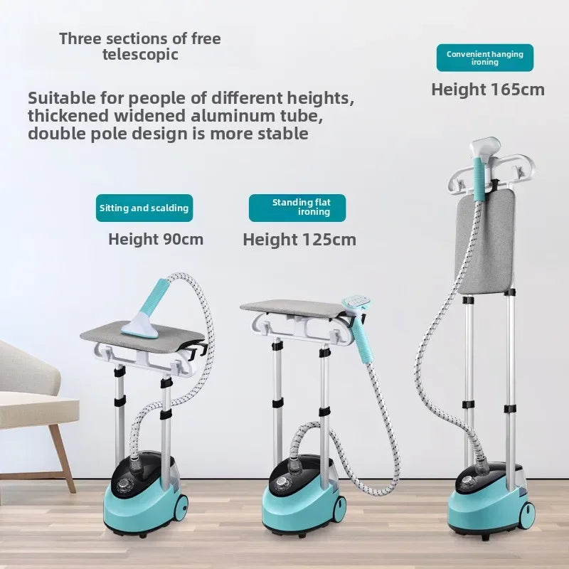 EU Handheld Double Rod Home Garment Steamer Equipment Standing Steam I