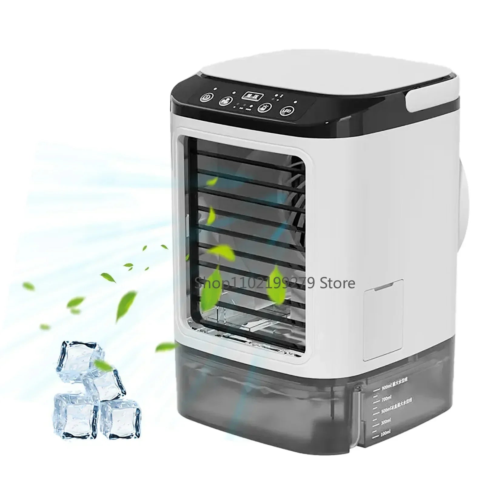Portable air conditioner 3-speed Mini Air Conditioning 900ml Water Tank Air Cooler with 7-color Night Light For Office Bedroom