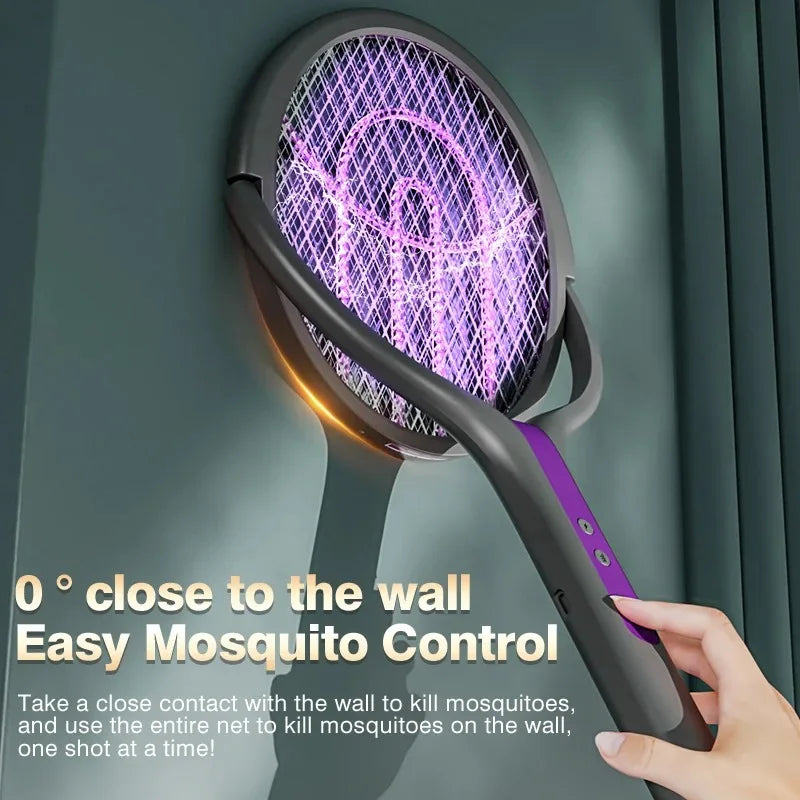 2 in 1 Household Retractable Electric Mosquito Swatter Outdoor Mosquit