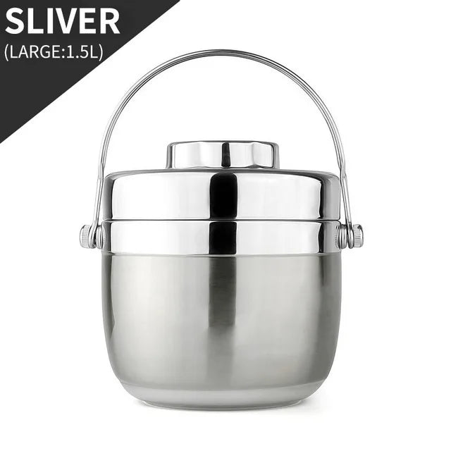 Bento Box Food Thermal Jar Insulation Soup Thermos Bag Portable Stainless Steel Leak-proof Tableware Lunch Storage Container