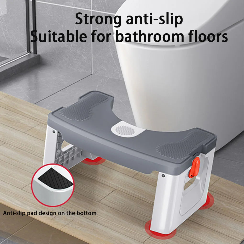 Bathroom Squatty Potty Toilet Stool Foldable Toilet Foot Stand Stool  Nonslip for Children Pregnant Woman Seat Elderly