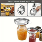3 Styles Kitchen Funnels Set Stainless Steel Small Funnels Wide Mouth Jar Funnel Food-Grade Silicone Funnel Kitchen Accessories