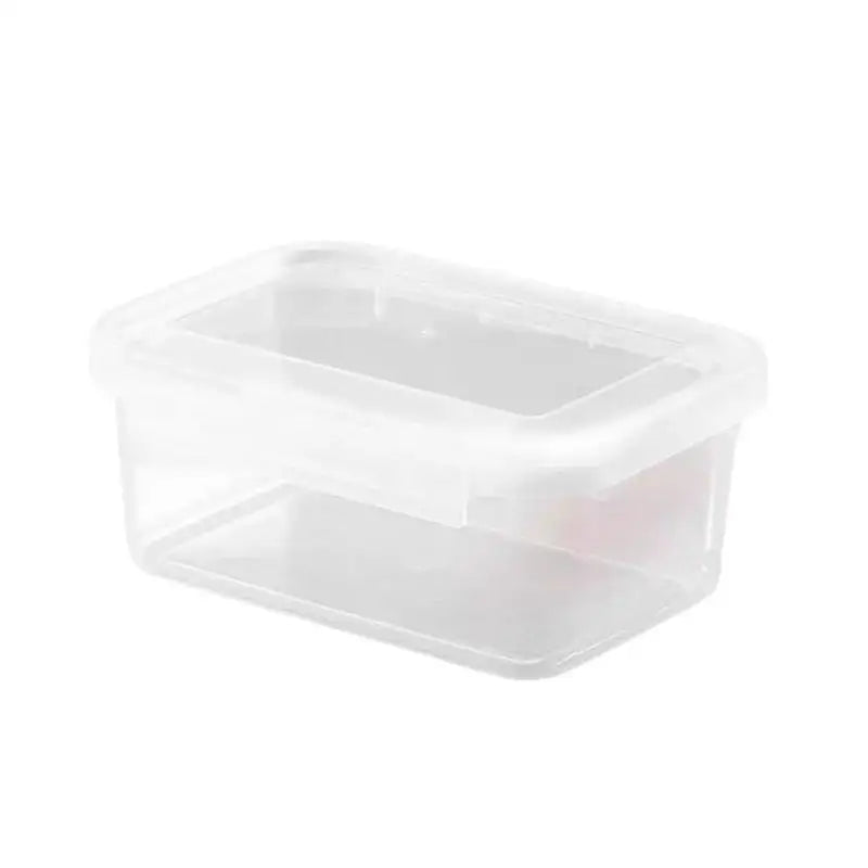 Kitchen Refrigerator Sealed Rectangular Refrigerator Storage Box With Lid Plastic Crisper Microwave-heated Lunch Box Storage Box