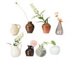 3-14pcs Set Mini Ceramics Vase Fridge Magnets Label Mini Bonsai Magnet Button Potted Simulation Flower Vase Refrigerator Message