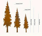 Rustic Metal Spruce Tree & Elk Ornaments: Ideal Hunting Decor & Gifts for Christmas and New Year's Holiday Celebrations