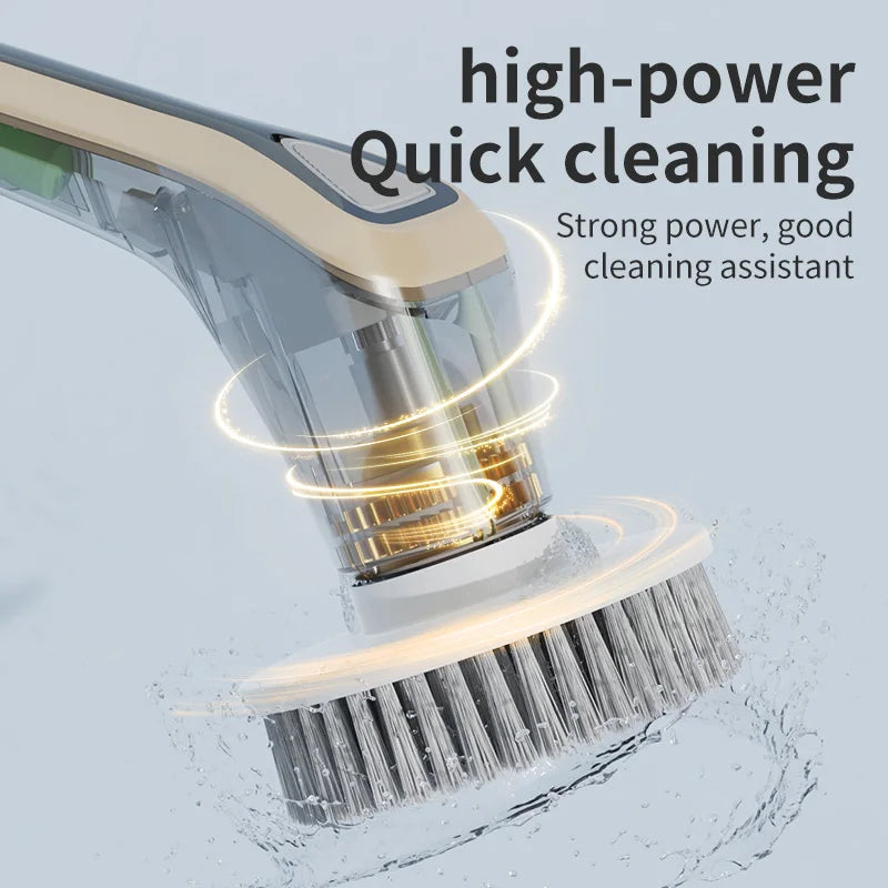 Electric Cleaning Brush Cordless Handheld Shower Scrubber Spin Cleaner Multifunctional Cleaner with 7PCS Heads Bathroom Kitchen