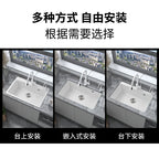 Quartz Stone White Sink Large Single Sink Under Counter Kitchen Sink Dishwasher Granite Vegetable Basin Dishwasher