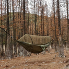 1pc 260x140cm Quick Deploy Nylon Hammock with Built In Mosquito Net Anti Rollover Perfect for Outdoor Camping Automatic mosquito
