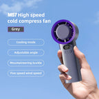 Handheld Air Cooling Mini Turbo Jet Fan 4000mAh 100 Speeds Adjustable