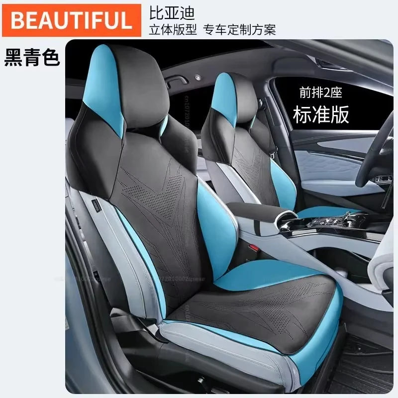 New suede Car Seat cover for BYD seal EV 2024 Breathable Comfortable Four Seasons Universal Auto Full Seats cushion
