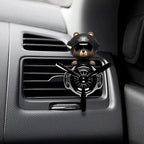 Rotating airplane pilot bear car air fresheners accessories interior decorations fan vent clips perfume fragrance diffuser aroma