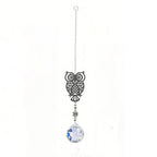 1PC Hanging window sun prism decor indoor crystal catcher rainbow maker decor owl hummingbird pendant