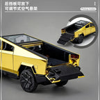 1:32 Cybertruck Pickup Alloy Car Model Diecasts Off-road Vehicles Truck Car Model Sound Light Kids Toys Gift