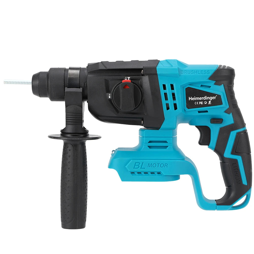 Cordless Brushless 1-1/8" SDS-Plus Rotary Hammer Drill-2-in-1 Multi-functional Heavy Duty Hammer Drill with Safety Clutch