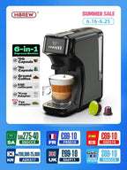 HiBREW 6in1 Capsule Coffee Machine Hot/Cold Multiple Espresso Cafetera Cappuccino Coffee Maker Dolce Gusto Nespresso Powder H1B