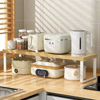 Kitchen Desktop Shelf Layered Storage Partition Rack Small Shelf for Storing Dishes Seasonings in The Cabinet Home Organization