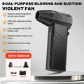 X6 Upgrade Violent Fan 400000RPM Powerful Air Blower Vacuum Dust Cleaner Type-C Charging Strong Winds Brushless Turbo Jet Blower