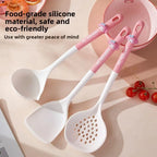 Cute Cartoon Silicone Spatula Kawaii Pink Rabbit Design Heat Resistant Non Stick Cookware Kitchen Utensil For Women Teens Gift