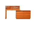 Solid wood dresser chest integrated removable cream wind bedroom bedside makeup table storage cabinet
